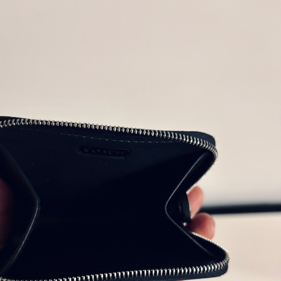 Coach Coin pouch unisex  Black Leather - Picture 6 of 7